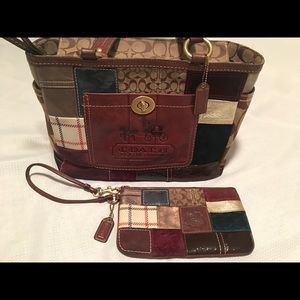 Coach Handbag and Wristlet